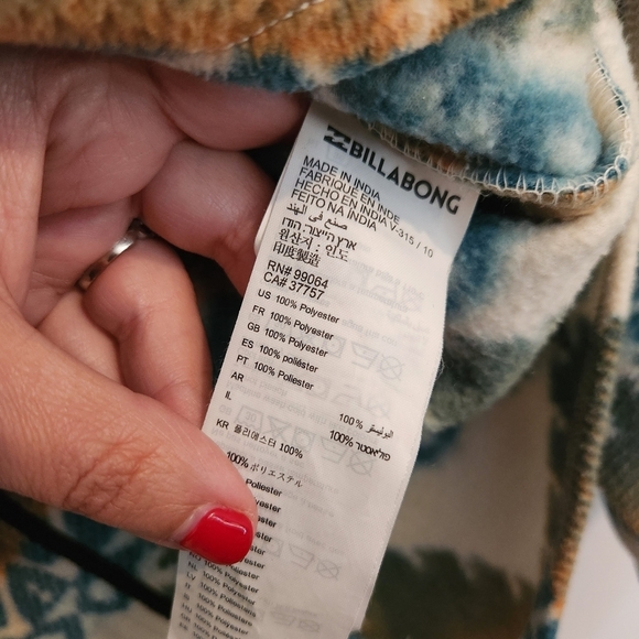 Billabong Furnace Flannel Fleece Jacket | Adventure Division | Large, Southwest - Picture 13 of 15